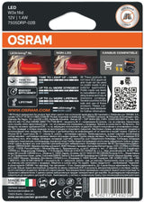 АВТОМОБИЛНА LED ЛАМПА 7505DRP-02B W21W RED 1,4W 12V W3X16D OSRAM