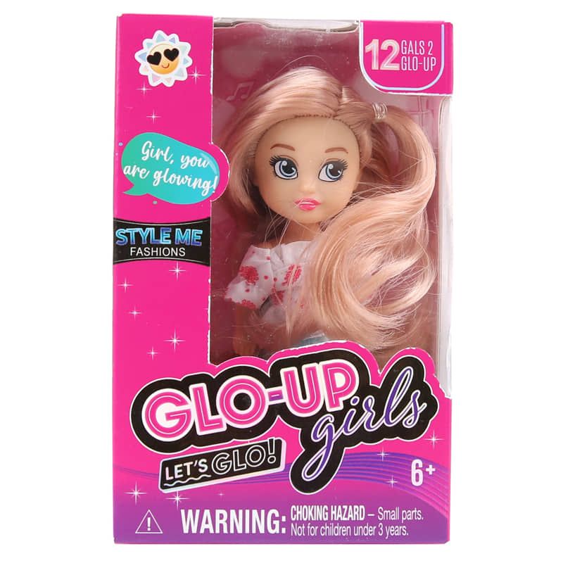 Мини колекционерска кукла GLO-UP Girls (Let’s Glo!) – Модна серия, 12 см
