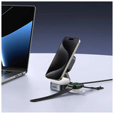 БЕЗЖИЧНО ЗАРЯДНО 3in1,МАГНИТ,15W/iOs W702 UGREEN