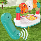 Детски мултифункционален интерактивен телефон Multifunctional Telephone Game – Образователна музикална играчка със светлини, пиано и звуци (18+ месеца)