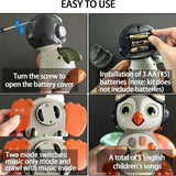 Детски интерактивен танцуващ пингвин Zynora Rocking Penguin – Музикална играчка със светлини, 2 режима на движение и песнички (12+ месеца)