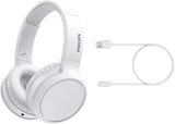 БЕЗЖИЧНИ СЛУШАЛКИ С BLUETOOTH ON-EAR СЛУШАЛКИ TAH5205WT PHILIPS -БЯЛ