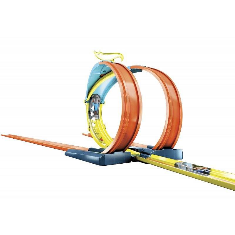 Комплект допълнителни писти Hot Wheels Track Builder Unlimited: Premium Curve Pack – Професионални завои с конектори и 1 количка (6+ години)