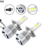LED крушки за фарове C6 H4 6000Lm 5500K-6500K 12V за къси и дълги