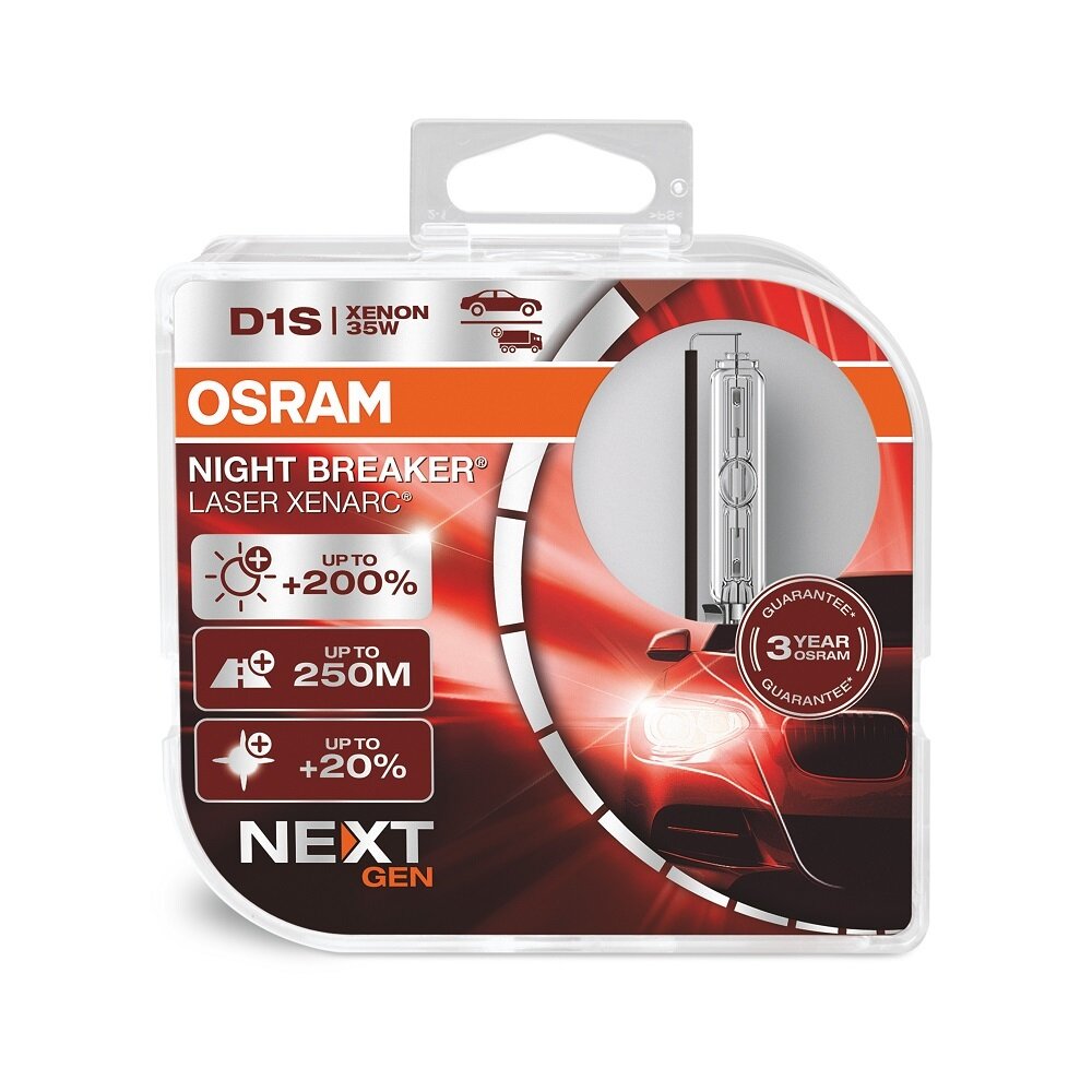 OSRAM Ксенонови крушки XENARC NIGHT BREAKER XENON 66140XNN D1S – Комплект от 2 броя