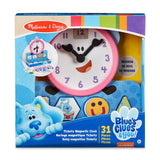 Детски дървен интерактивен часовник Blue’s Clues & You! Tickety Tock – Образователен магнитен комплект за учене на часа и емоциите (3-5 години)