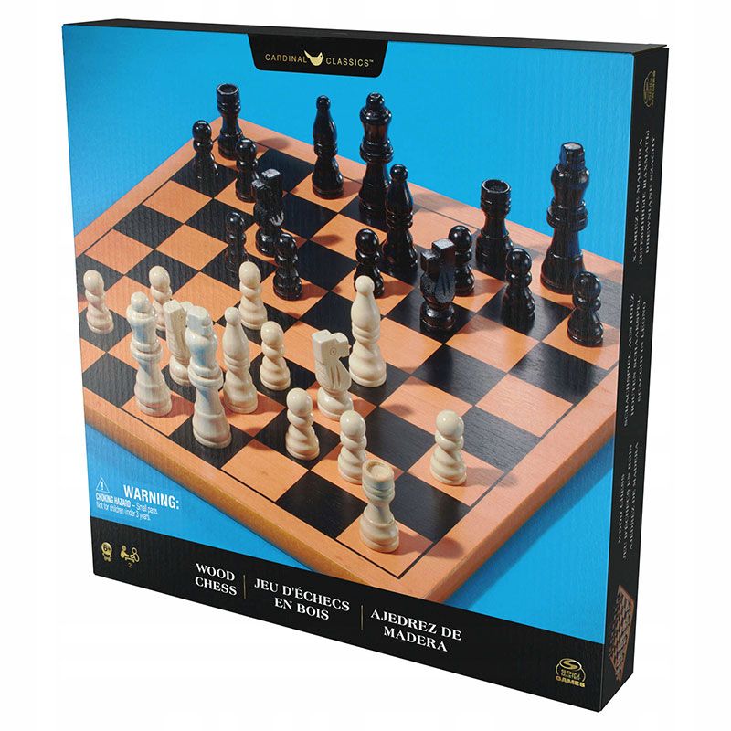 Дървен премиум шах Zynora Royal Wooden Chess – Класическа настолна игра от дърво с 32 фигури в стил Staunton (6+ години)