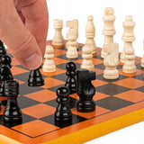 Дървен премиум шах Zynora Royal Wooden Chess – Класическа настолна игра от дърво с 32 фигури в стил Staunton (6+ години)