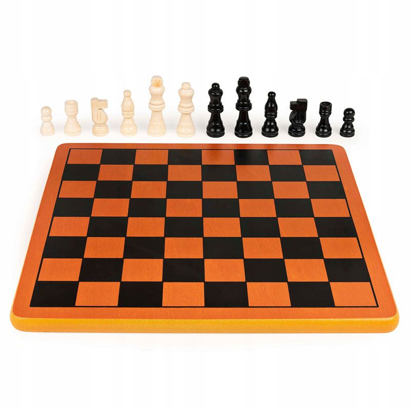Дървен премиум шах Zynora Royal Wooden Chess – Класическа настолна игра от дърво с 32 фигури в стил Staunton (6+ години)