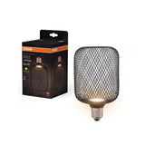 LED ЛАМПА DECOR FLAT SQ100 BLACK 3.5W 827 E27 LEDVANCE