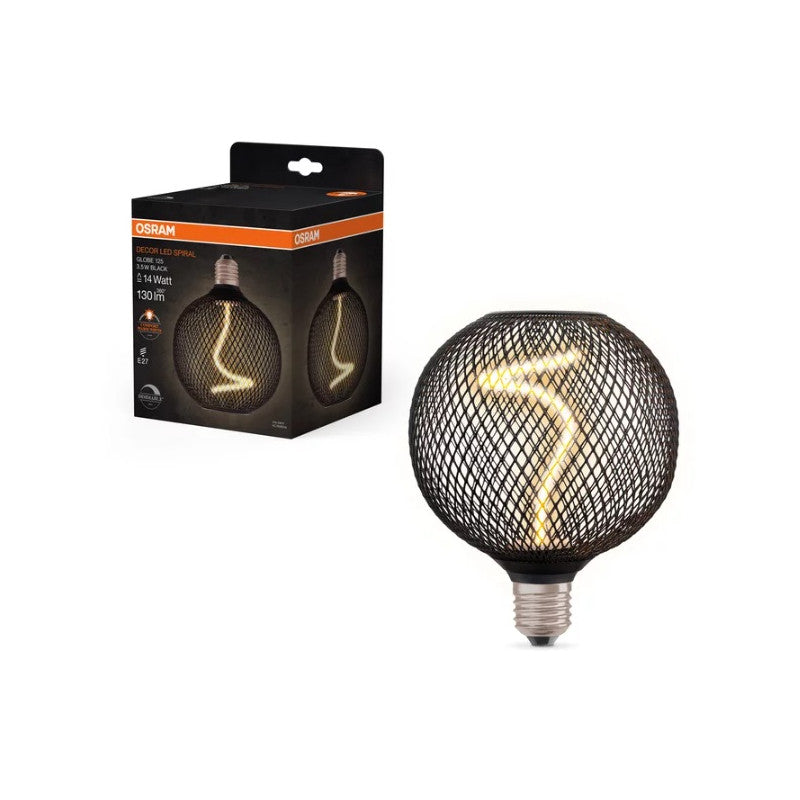 LED ЛАМПА DECOR SPIR GL125 BLACK/DIM 3.5W/818 E27 LEDVANCE