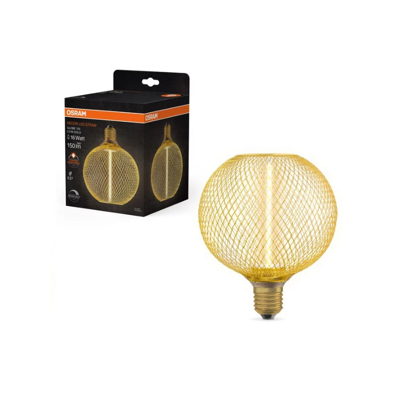 LED ЛАМПА DECOR STR GL125 GOLD/DIM 3.5W/818 E27 LEDVANCE