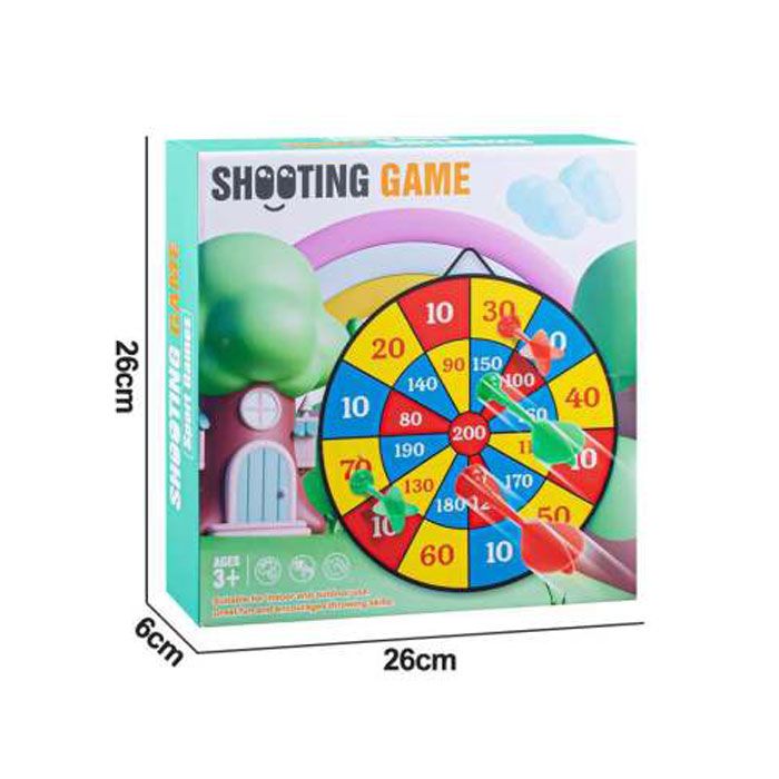 Детска безопасна игра с мишена и велкро стрелички Zynora Shooting Game Animals – Огромно дартс платно с лепящи топки, животни и точки (3+ години)