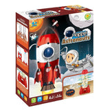 Детска настолна игра Zynora Happy Astronauts Ракета – Космическа игра със сръчност, цветни клечки и мини астронавти (3+ години)