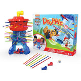 Настолна игра за сръчност Zynora Paw Patrol Dropple – Интерактивна семейна игра с кула, пръчици, зар и фигурки на спасителния патрул (4 години +)
