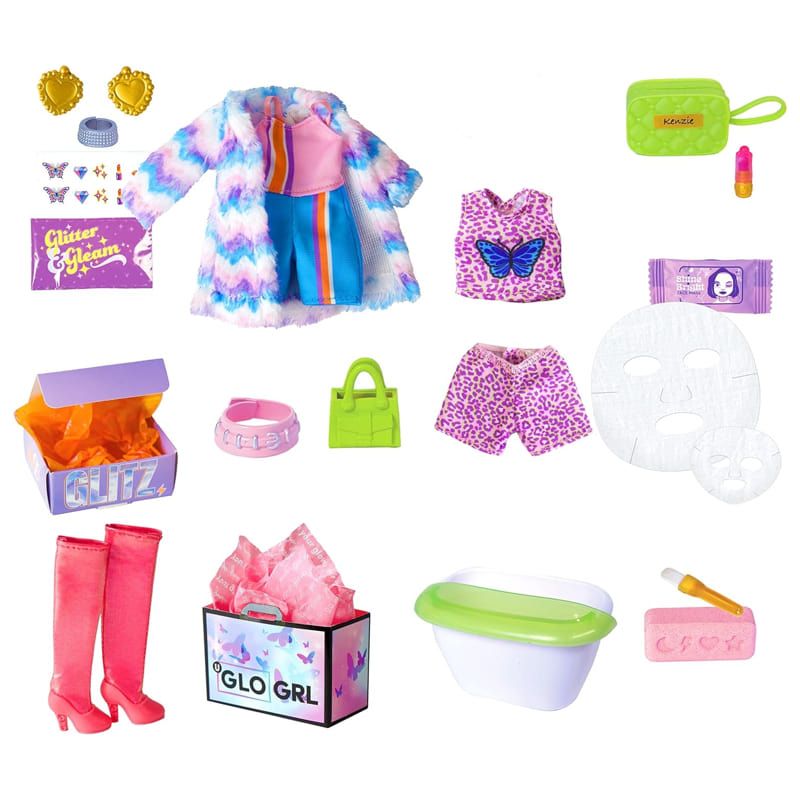 Модна кукла Raya Toys GLO-UP Girls (Show Your Glo) – Интерактивен спа и козметичен салон с над 25 изненади