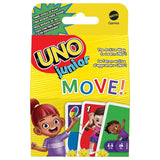 Детска игра с карти Zynora UNO Junior Move – Интерактивна и активна настолна игра с животни, числа и движение (3 години +)