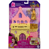 Сгъваем куклен затвор-замък Disney Princess Замъкът на Бел (Belle) с вградена дръжка и 5 вълшебни фигурки
