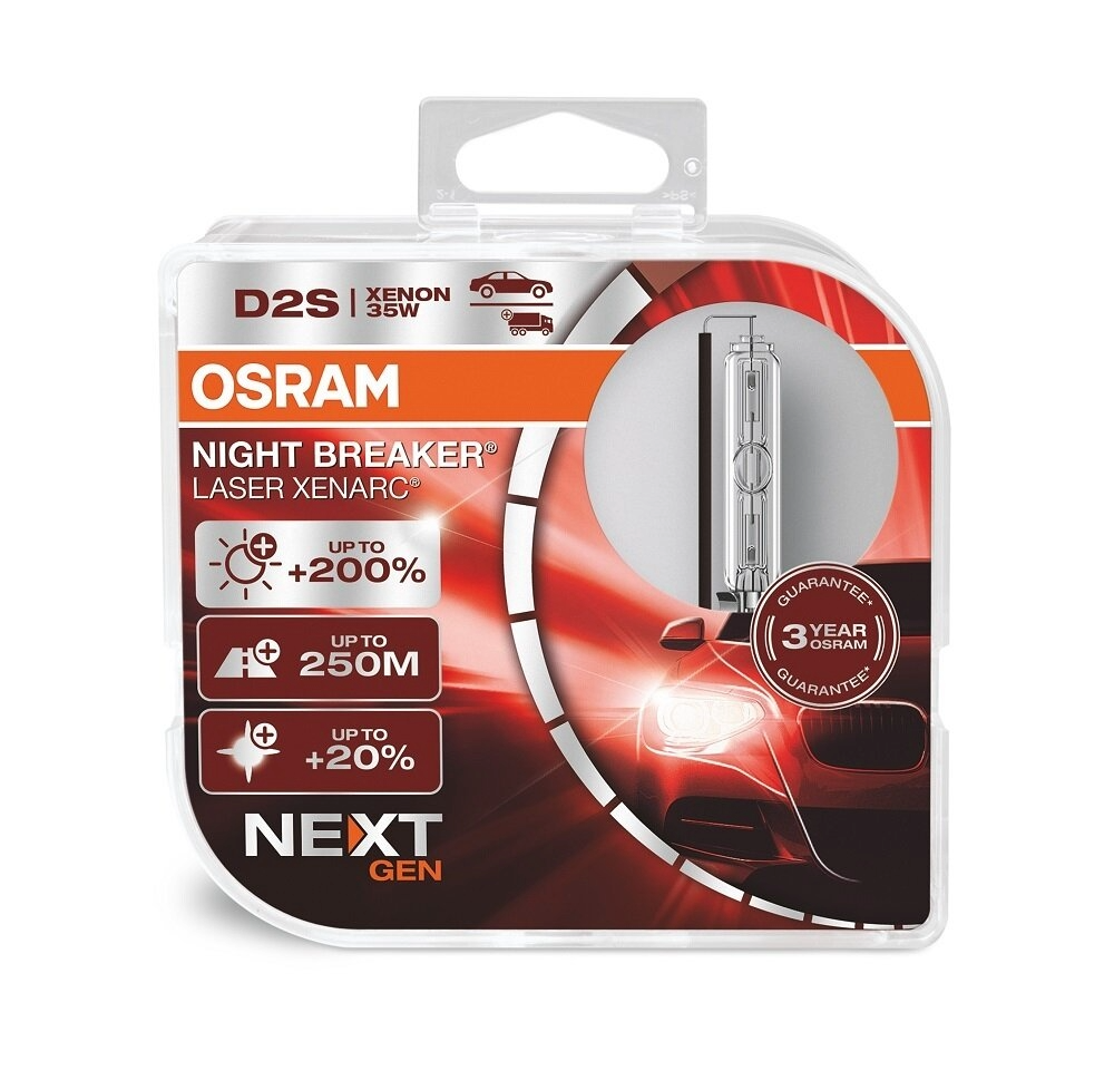 OSRAM XENARC NIGHT BREAKER LASER XENON D2S 66240XNN – Комплект от 2 броя