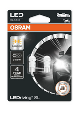 АВТОМОБИЛНА LED ЛАМПА T10 Жълт 12V 2827DYP-02B  W5W 6000K 1W W2.1X9.5D OSRAM