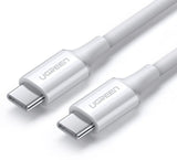 КАБЕЛ USB-C/USB-C 5А,DATA, 2М UGREEN - БЯЛ
