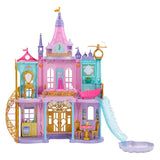 Огромен интерактивен замък за кукли Disney Princess Magical Adventures Castle 3в1 – Многоетажен светещ замък със звуци и 25+ аксесоара (122 см)