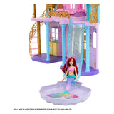Огромен интерактивен замък за кукли Disney Princess Magical Adventures Castle 3в1 – Многоетажен светещ замък със звуци и 25+ аксесоара (122 см)