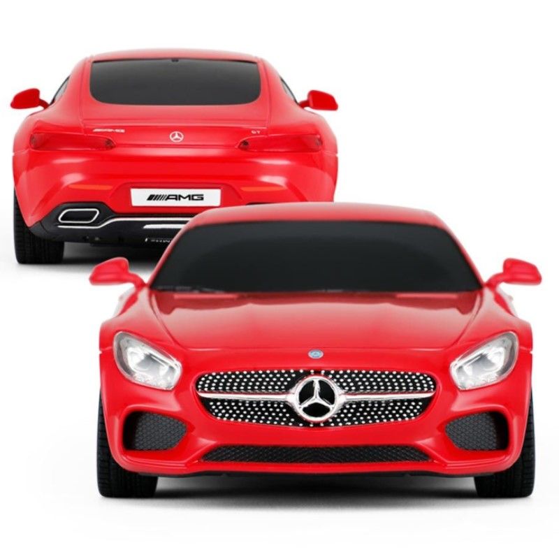 Кола с дистанционно Rastar Mercedes-AMG GT – Радиоуправляема спортна суперкола с независимо окачване, артикул 72100 (Мащаб 1:24)
