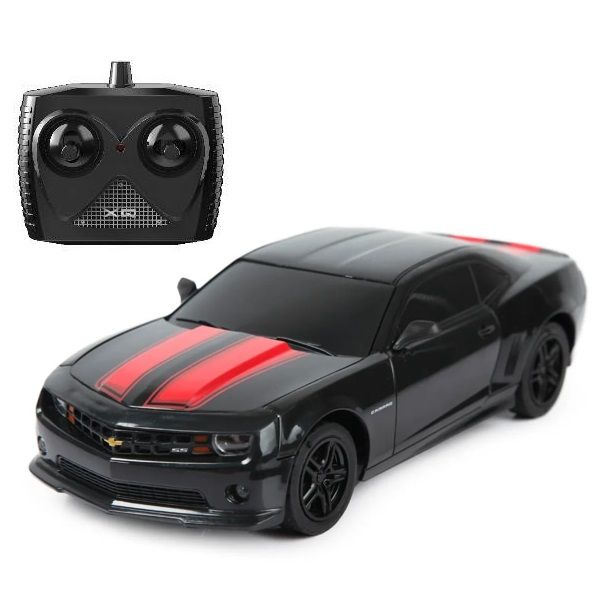 Кола с дистанционно Raya Toys Chevrolet Camaro – Радиоуправляема американска мускулна кола със светещи фарове, 2.4 GHz (Мащаб 1:24)