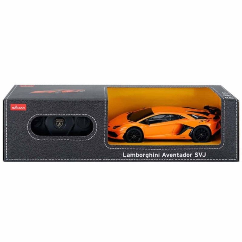 Кола с дистанционно Rastar Lamborghini Aventador SVJ – Радиоуправляема суперкола с детайлен интериор, артикул 96100 (Мащаб 1:24)