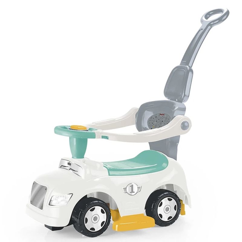 Детска кола за яздене 3 в 1 Dolu Ride-On Car – Мултифункционална проходилка, количка за бутане с родителски контрол и кола с багажник, за момчета и момичета (12+ месеца)