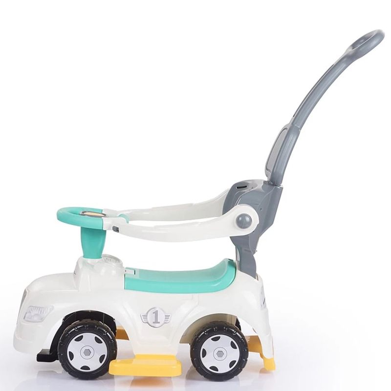 Детска кола за яздене 3 в 1 Dolu Ride-On Car – Мултифункционална проходилка, количка за бутане с родителски контрол и кола с багажник, за момчета и момичета (12+ месеца)