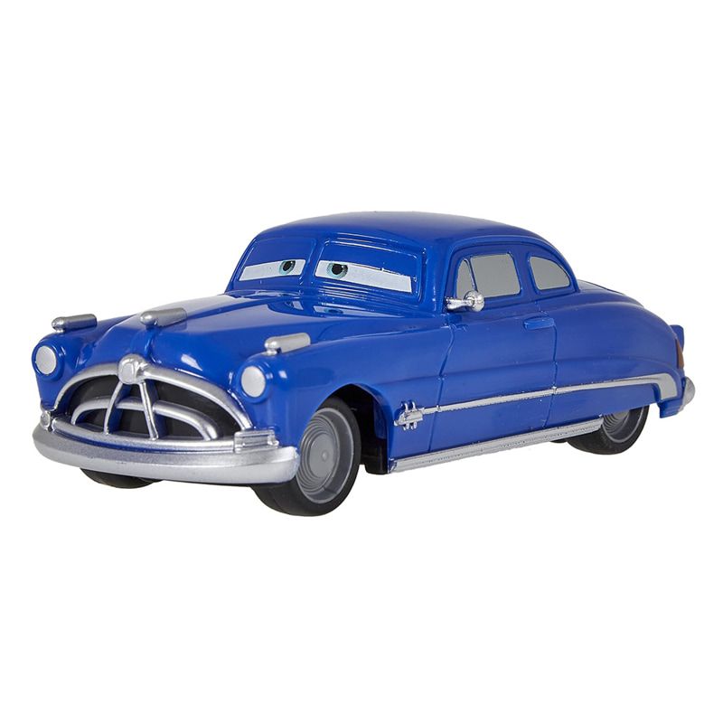 Детска състезателна количка Disney Pixar Cars: Pull-Back Doc Hudson – Оригинален автомобил Док Хъдсън в голям мащаб 1:43 с инерционен механизъм (3+ години)