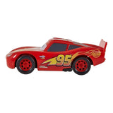 Детска състезателна количка Disney Pixar Cars: Pull-Back Lightning McQueen – Оригинален автомобил Светкавицата Маккуин в голям мащаб 1:43 с инерционен механизъм (3+ години)