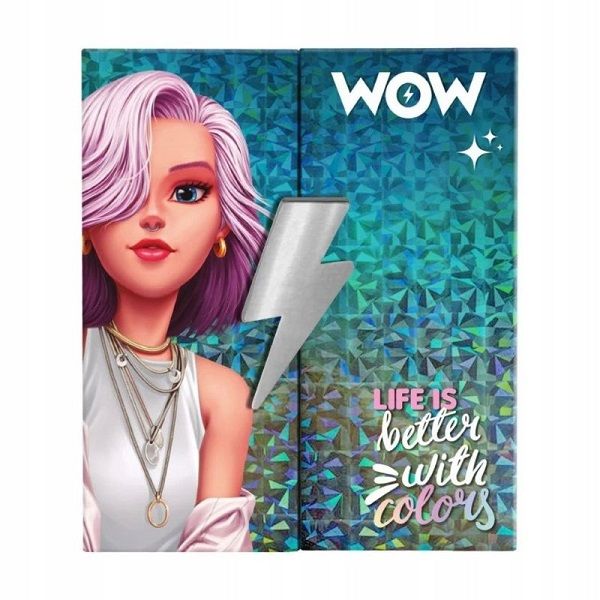 Детска палитра със сенки за очи WOW Generation – Мега палитра с 16 цвята за модерни момичета (3+ години)