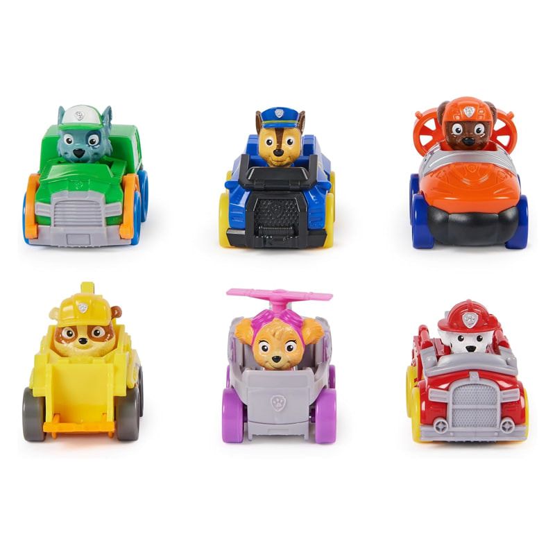 Детски комплект спасителни колички PAW Patrol: Special Edition – Мега пакет от 6 броя мини превозни средства в ексклузивни цветове (3+ години)