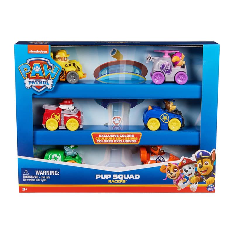 Детски комплект спасителни колички PAW Patrol: Special Edition – Мега пакет от 6 броя мини превозни средства в ексклузивни цветове (3+ години)
