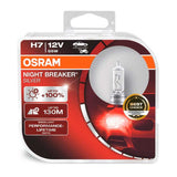 Халогенни крушки OSRAM NIGHT BREAKER SILVER H7 +100% 2бр