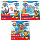 Мега семеен комплект 3 в 1 Zynora Paw Patrol – Настолна игра "Не се сърди човече", Jumbo карти и детски пъзел от 24 части (4 години +)