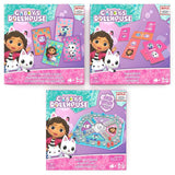 Детски комплект настолни игри 3-в-1 Zynora Gabby’s Dollhouse – Лицензирана семейна селекция с „Не се сърди човече“, Домино и Джъмбо карти (4+ години)