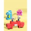 Детски образователен конструктор Feelo Animal Party Slide – Голяма писта за топчета с животни и въртящи се елементи (211 части)