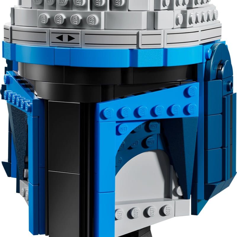 Колекционерски конструктор LEGO Star Wars Jango Fett Helmet 75408 – Шлемът на Джанго Фет за възрастни със стойка и табелка (616 части)