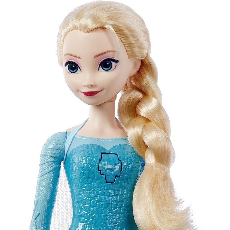 Детска пееща кукла Disney Frozen Елза (Elsa) от Mattel – Музикална кукла с песента „Let It Go“ и аксесоари (30 см)