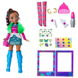 Модна кукла Raya Toys GLO-UP Girls (All Out Kenzie) – Творчески салон с магически грим, кристали и над 15 аксесоара