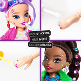 Модна кукла Raya Toys GLO-UP Girls (All Out Kenzie) – Творчески салон с магически грим, кристали и над 15 аксесоара