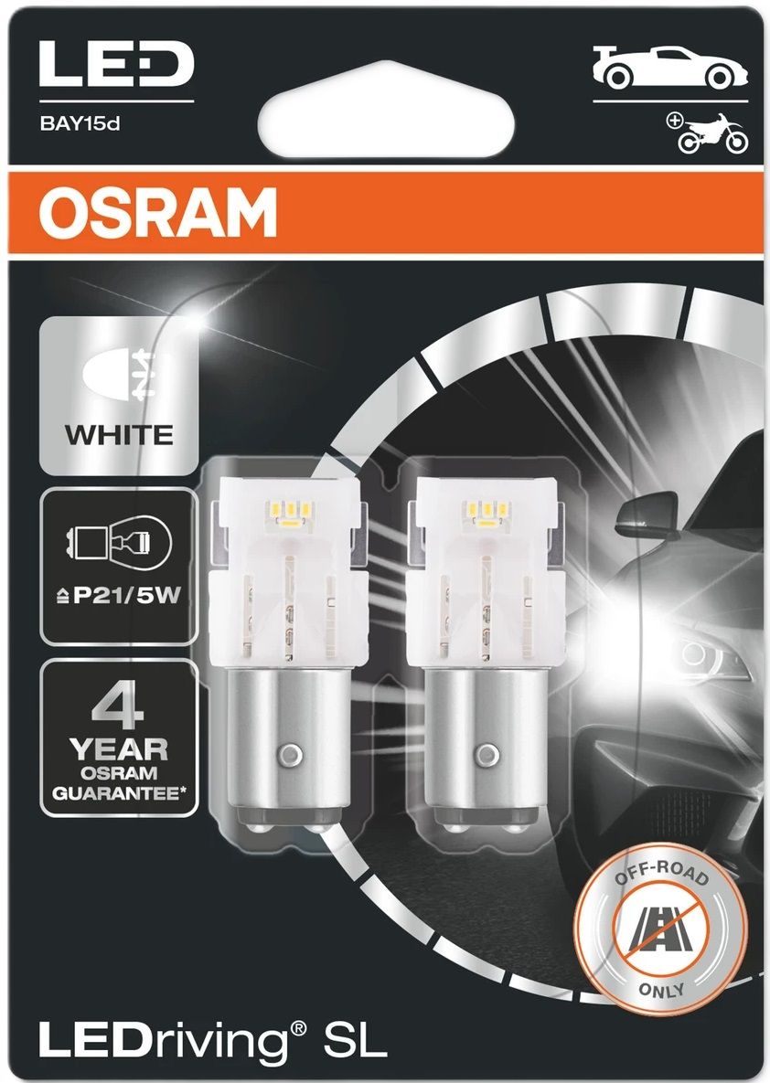 АВТОМОБИЛНА LED ЛАМПА 7515DWP-02B 1,7W 12V W21/5W 6000K W3X16Q OSRAM
