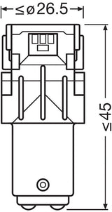 АВТОМОБИЛНА LED ЛАМПА 7515DWP-02B 1,7W 12V W21/5W 6000K W3X16Q OSRAM
