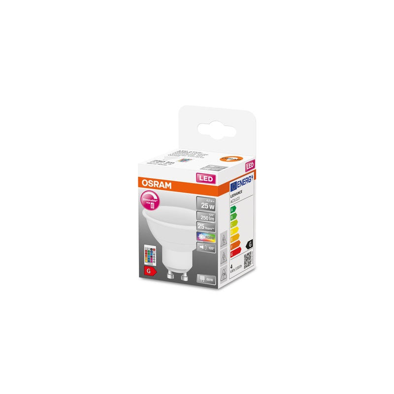 LED ЛАМПА RGB GU10 25 REM 4.5W/827 230V GU10 LEDVANCE
