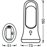LED фенерче LEDVANCE NightLux Mobile, Със сензор за движение и здрач, 0.7W, 30 лумена, Неутрална светлина (4000K), IP20, 4xAAA 1.5V