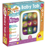 Детски образователен бебешки таблет Lisciani Carotina Baby Tab – Електронен таблет с 5 дидактични функции, животни и мелодии (12+ месеца)